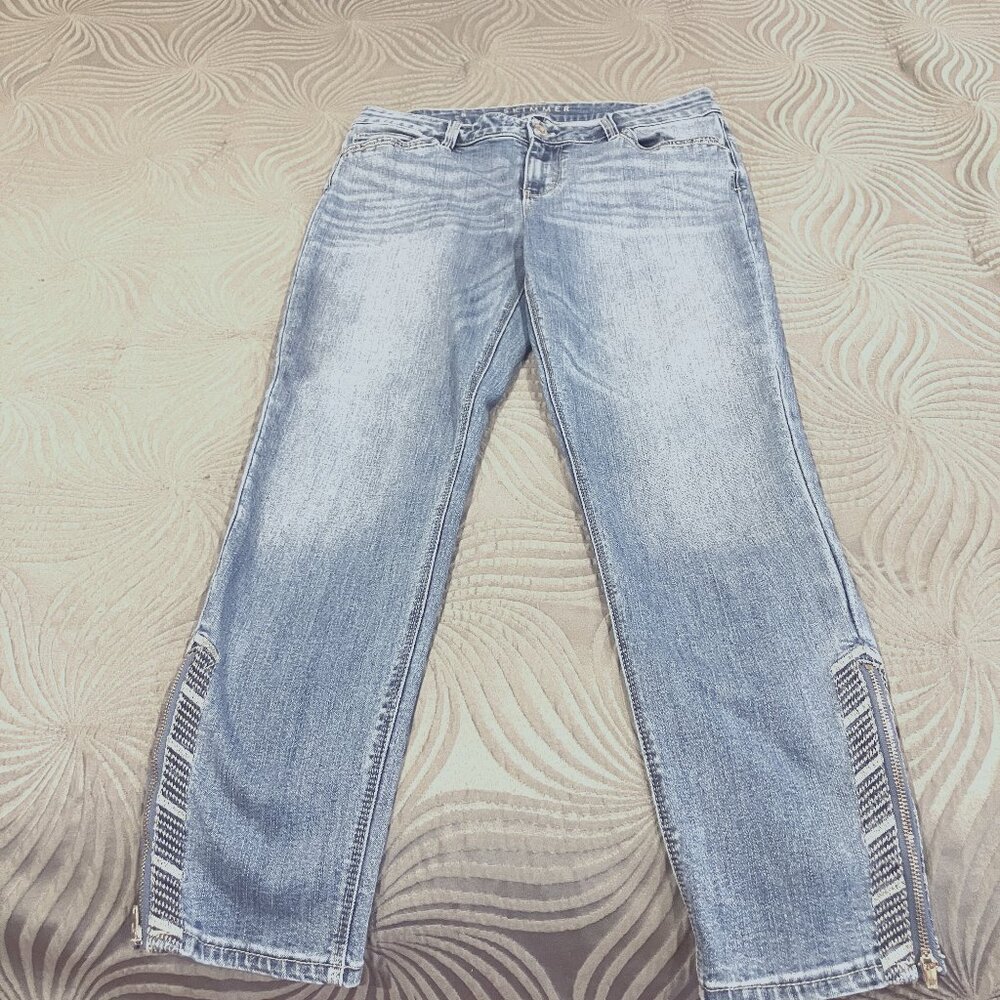 White House Black Market Skimmer Jeans, Size 8, Blue